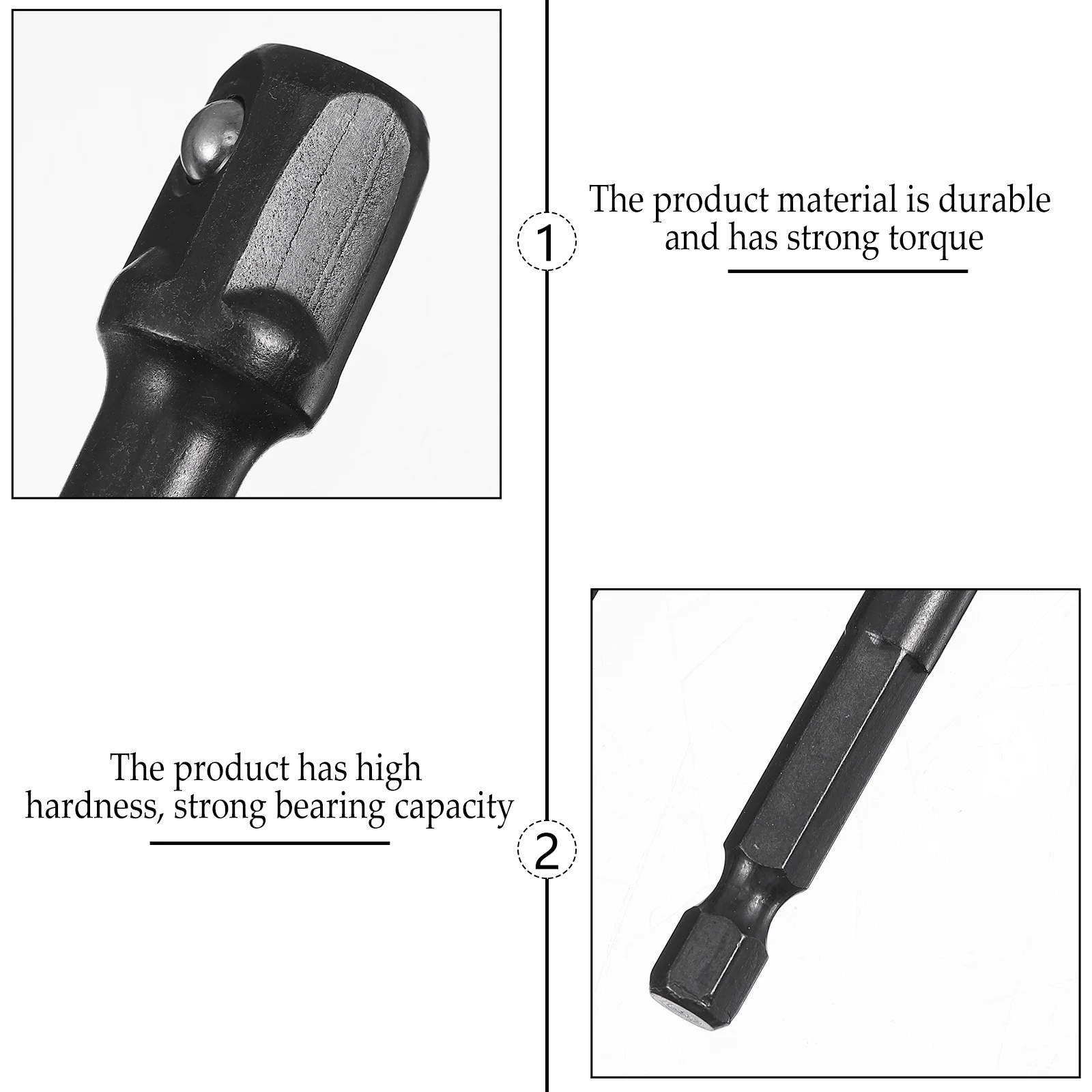 

7pcs 1/4 3/8 1/2 Inch Socket Adapter Set For Cordless Screwdriver Drill Conversion High Strength Steel Anti-Corrosion Tool Hand