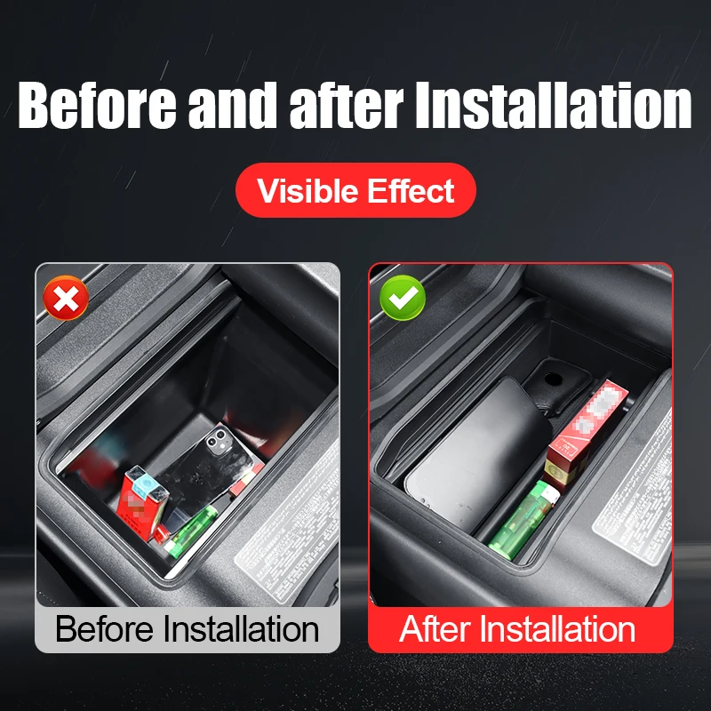 For Lexus LX600 LX 600 2022 2023 2024 LX500D Upgrade Interior Decoration Accessories Armrest Storage Box Partition Bracket Tray