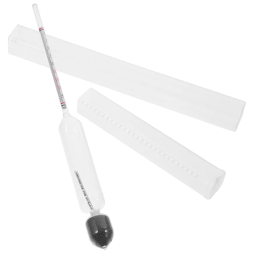 

2pcs Milk Hydrometer Lactometer For Measuring Density Glass Liquid Testing Tool Kitchen Home Lab Use Scale Degree Meter