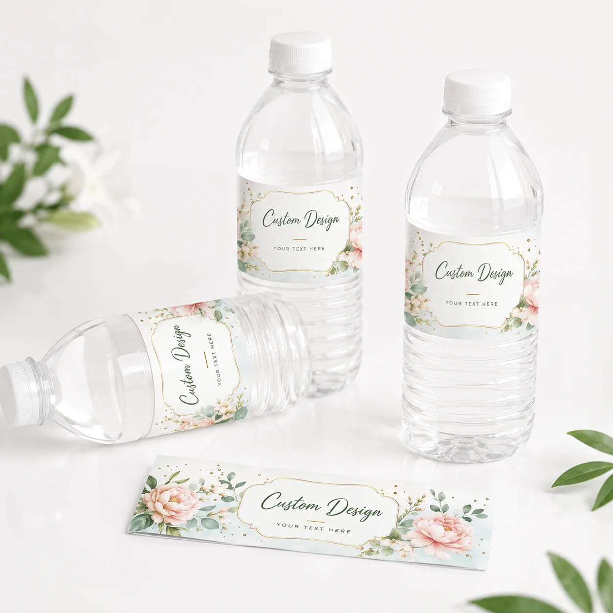 Custom Water Bottle Labels PP Personalized Stickers For Wedding Birthday Party Baby Shower Anniversary Name Date Decoration Use view 5