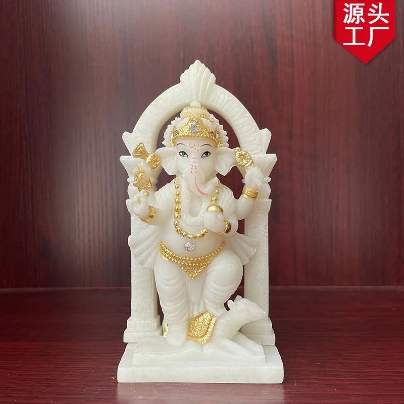 

Elephant Trunk God Resin Buddha Indian Buddha Craft Hand-carved Elephant Head God Southeast Asia Elephant God Source Factory