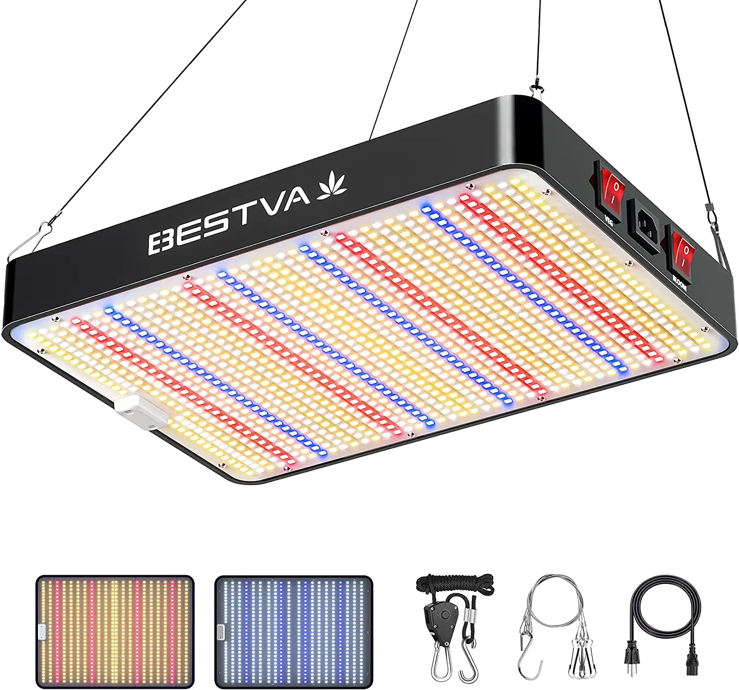 BESTVA LED grow light 1000W 2000W 4000W Full Spectrum Phytolamp for indoor plants grow tent hydroponics greenhouse seeds flower