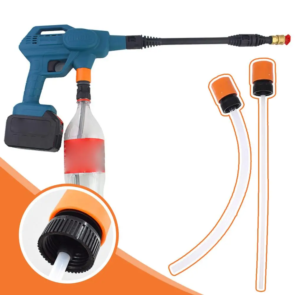 Adapter For Lithium Battery Washer Gun With Coke Bottle High Pressure Washer Gun Hose Quick Connection Tool Wash Accessorie X3h5