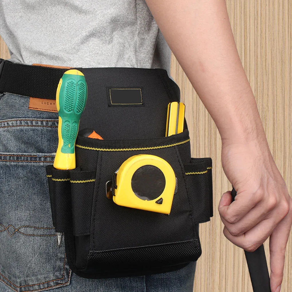 Oxford Cloth Tool Waist Bag Multi-pocket Replacement Screwdriver Glue Storage Bags Pouch Organizer Accessories