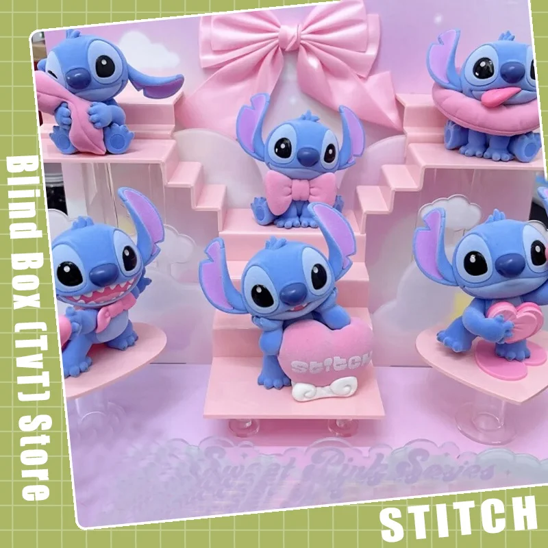 

New 52toys Stisch Sweet Pink Series Blind Box Action Figurines Trendy Toys Decorative Items Birthday Gift Dolls For Girls