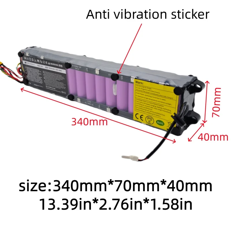 

Литий-ионный аккумулятор 36 В, 7800 мАч, подходит для аккумулятора для электрического скутера MiJia M365, водонепроницаемая связь Bluetooth, зарядное устройство