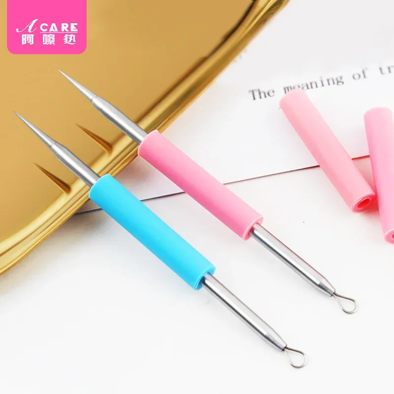 DX01/Pimple pin/B1PQ3-Blackhead Tweezers Household Portable Acne Needle Closed Mouth Scraping and Picking Fat Granulocyt