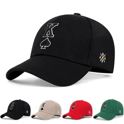 Fashion Poker K Letter Embroidery Hip-hop Hats Outdoor Adjustable Casual Baseball Caps Sunscreen Hat