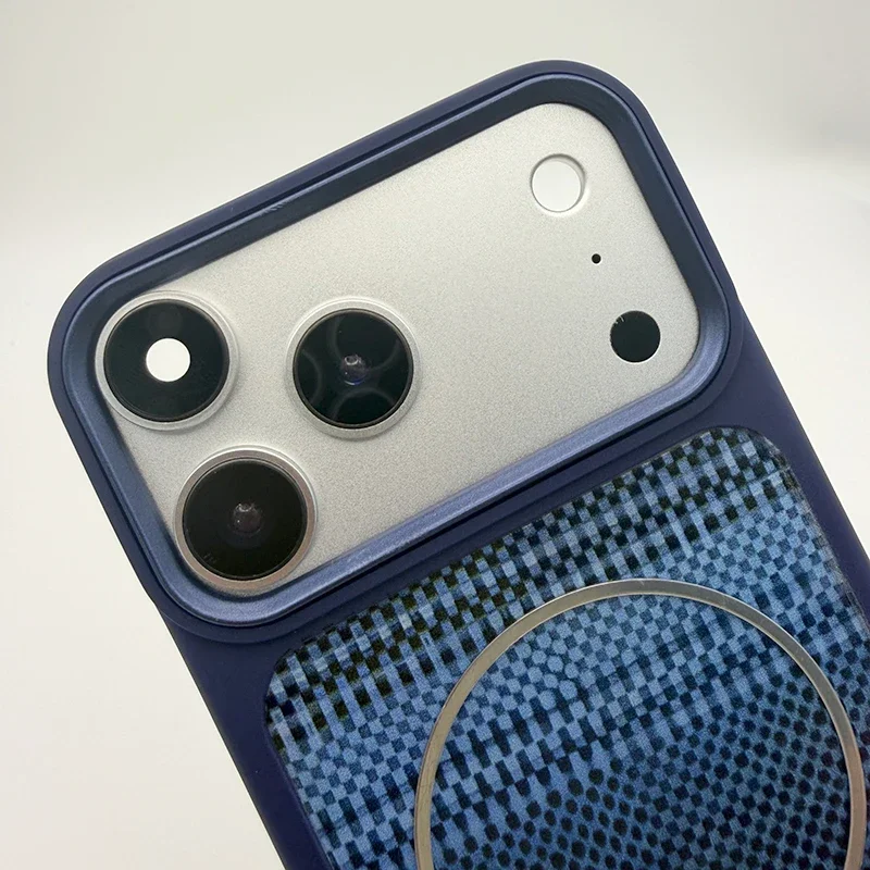 Etui z TPU o fakturze kevlaru dla iPhone XR, zmodyfikowane na 17 Pro, wygląd jak 17 Pro, odporna na wstrząsy osłona ochronna kompatybilna z MagSafe. — zdjęcie produktu 2