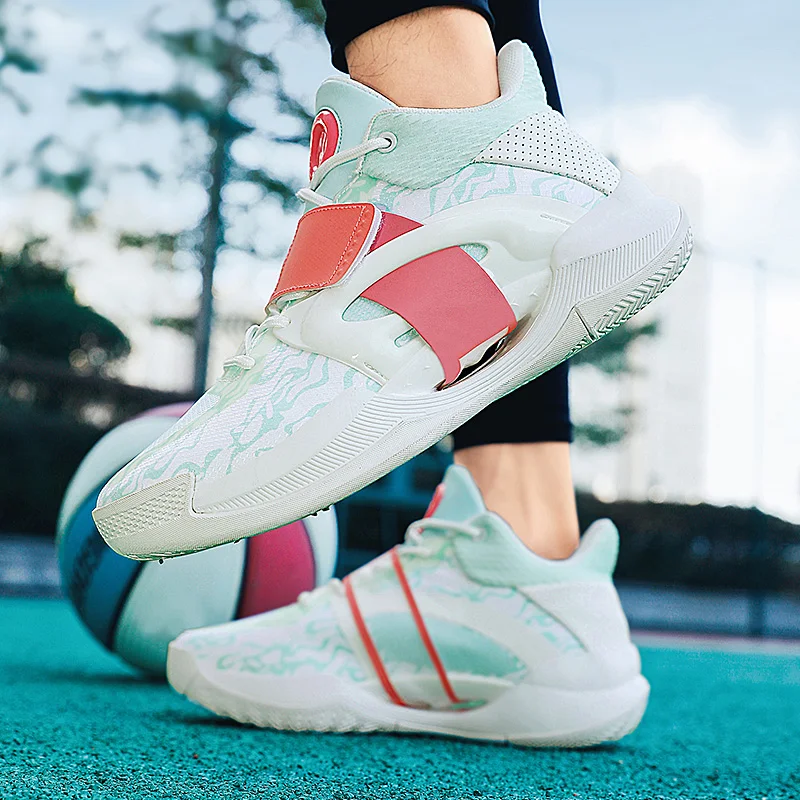 New Summer2025Basketball Shoes Couple Style Splash5Glow-in-the-Dark Basketball Shoes with Rubber Soles Ringing