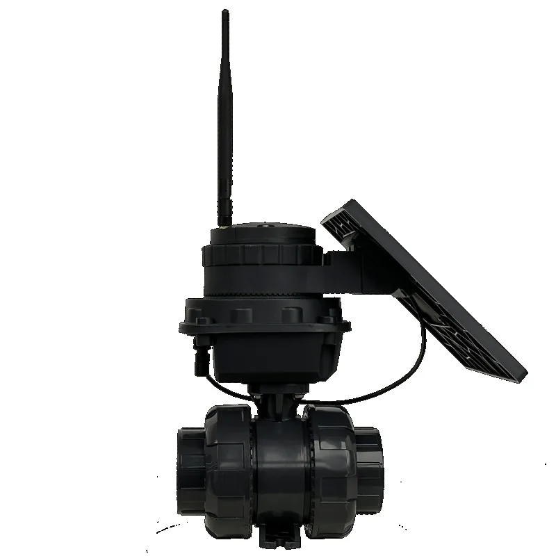 4G Remote control DN40 Electric Actuator Driven Open Motorized ball valve for solar sprinkler system