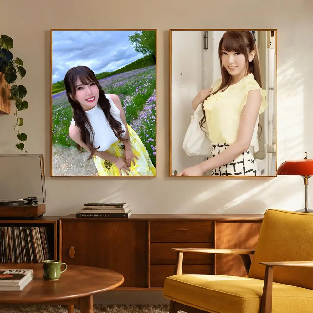 Voice Actress Hatano Yui Poster Digital Solvent Print Waterproof PP Fade-Resistant Wall Art Room Decor Gift