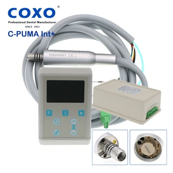 COXO YUSENDENT Dental Build Electric LED Micro Motor C PUMA INT+ Fit 1:5 1:1 Fiber Optic LED Contra Angle Straight Handpiece