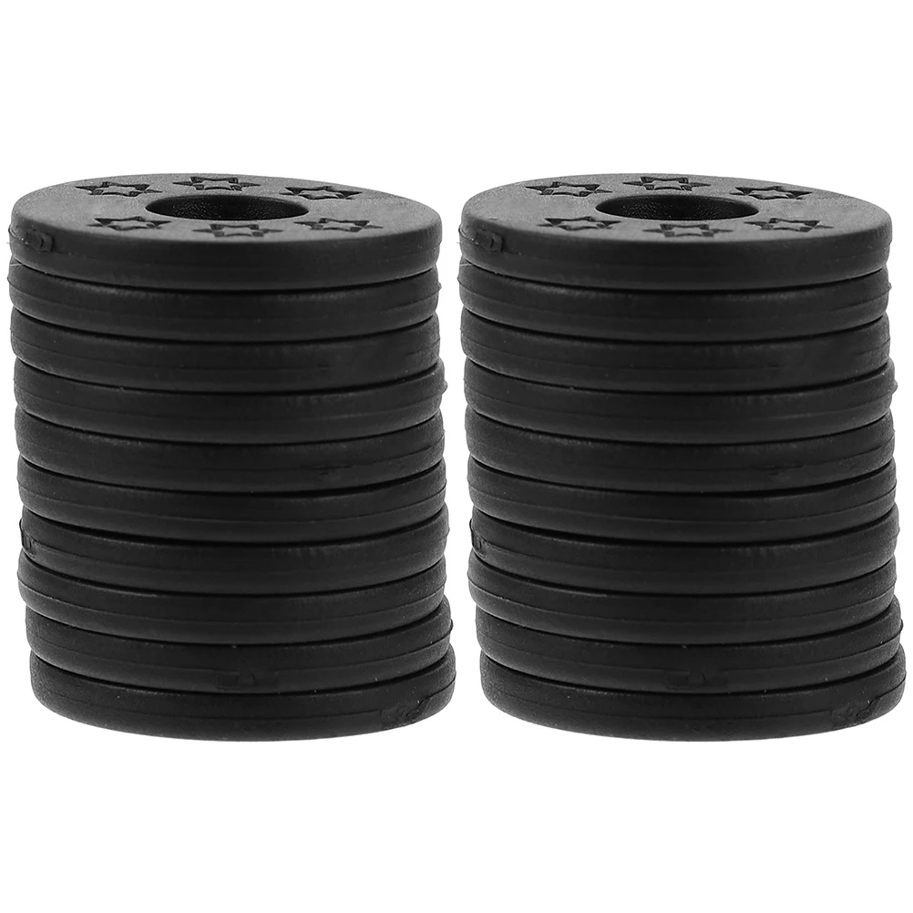 

20pcs Guitar Strap Locks Washers Silicone Pad Buttons Electric Bass Accessories Red Blue Green Black Guitar Parts