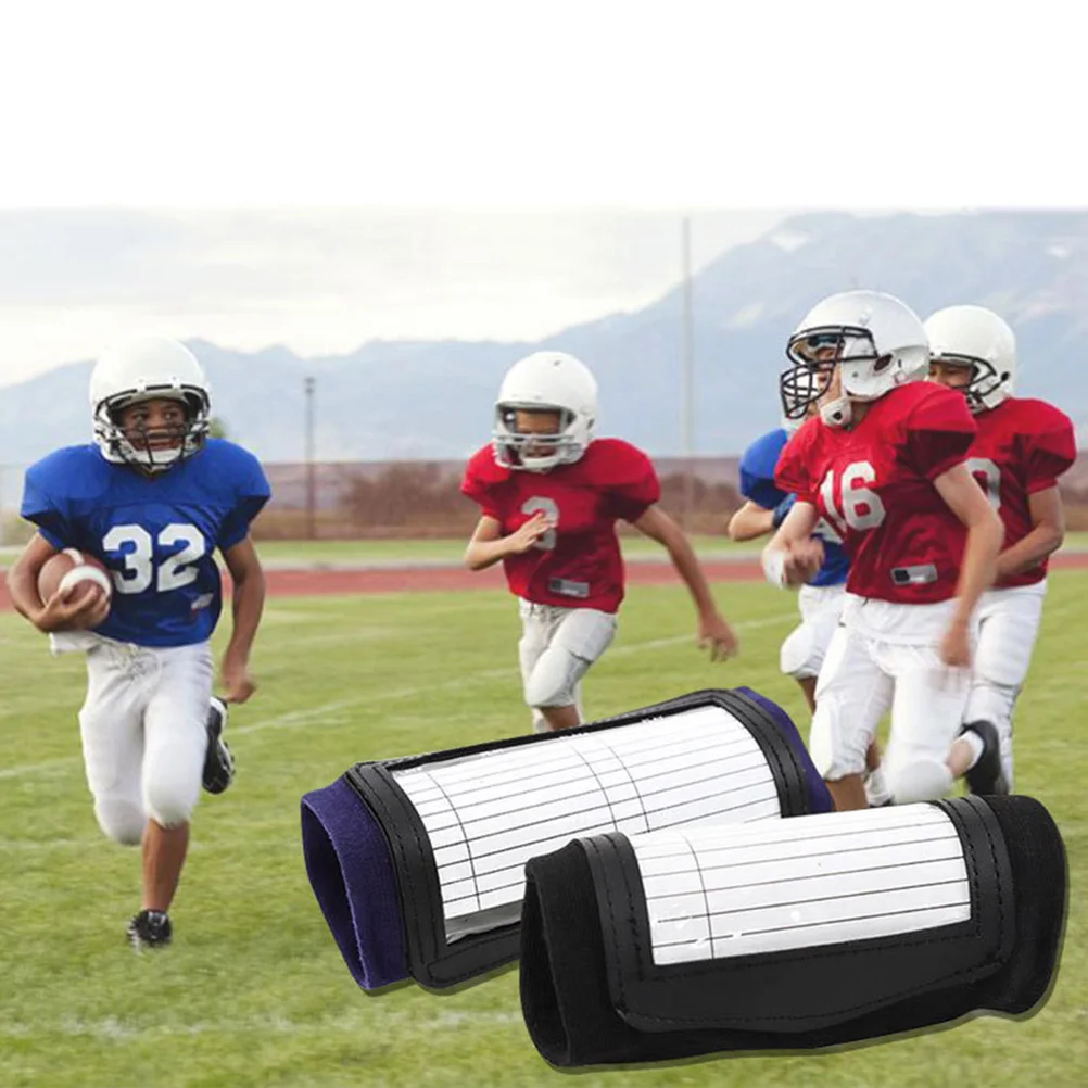 

2 Pcs Wristband Basketball Bands Basketball Reusable Soccer Sports Practice Play Sheet
