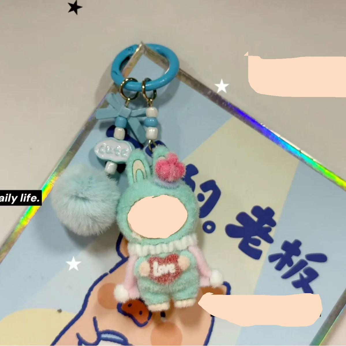 1PCSNew سلسلة المفاتيح الصغيرة الكرتون الإبداعية ثلاثية الأبعاد دمية الطلاب المدرسية قلادة سيارة مفتاح سلسلة النساء الرجال يعرض 2025