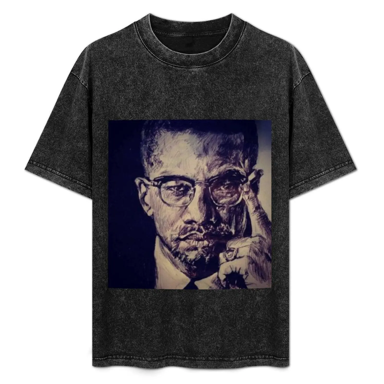 

Malcolm X T-Shirt Plus Size Workout Short Sleeve Top