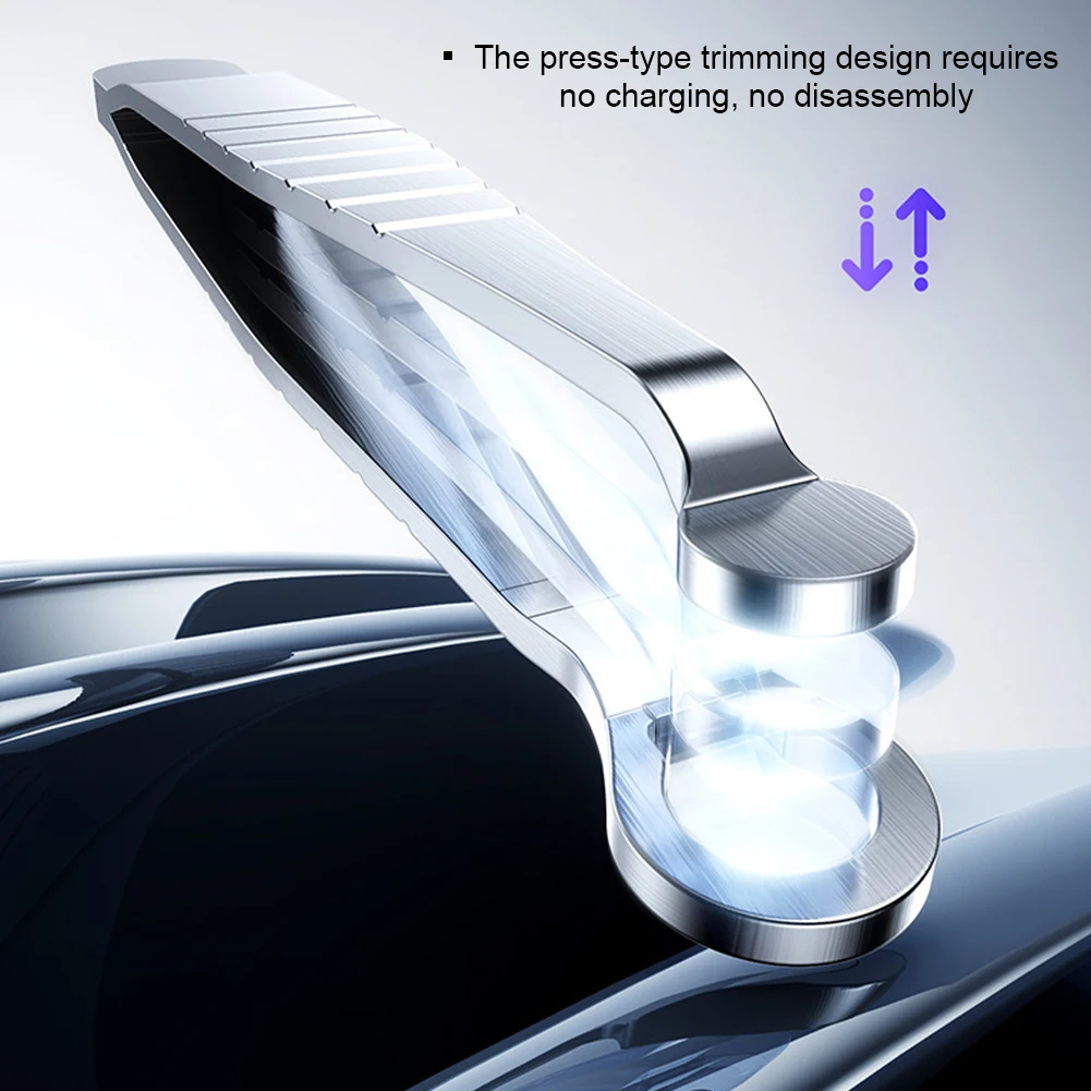 9.6*0.9CM Easy To Clean Stainless Steel Silver Manual Round Head Nose Hair Clip Travel Portable Sharp Nose Hair Cleaning Tool