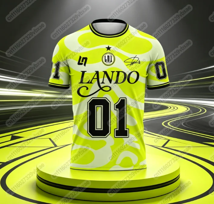 Lando Norris LN1 3D Printed Jersey Men's and Women's Summer Sports Breathable Quick Drying Streetwear Clothing FamilyMatching
