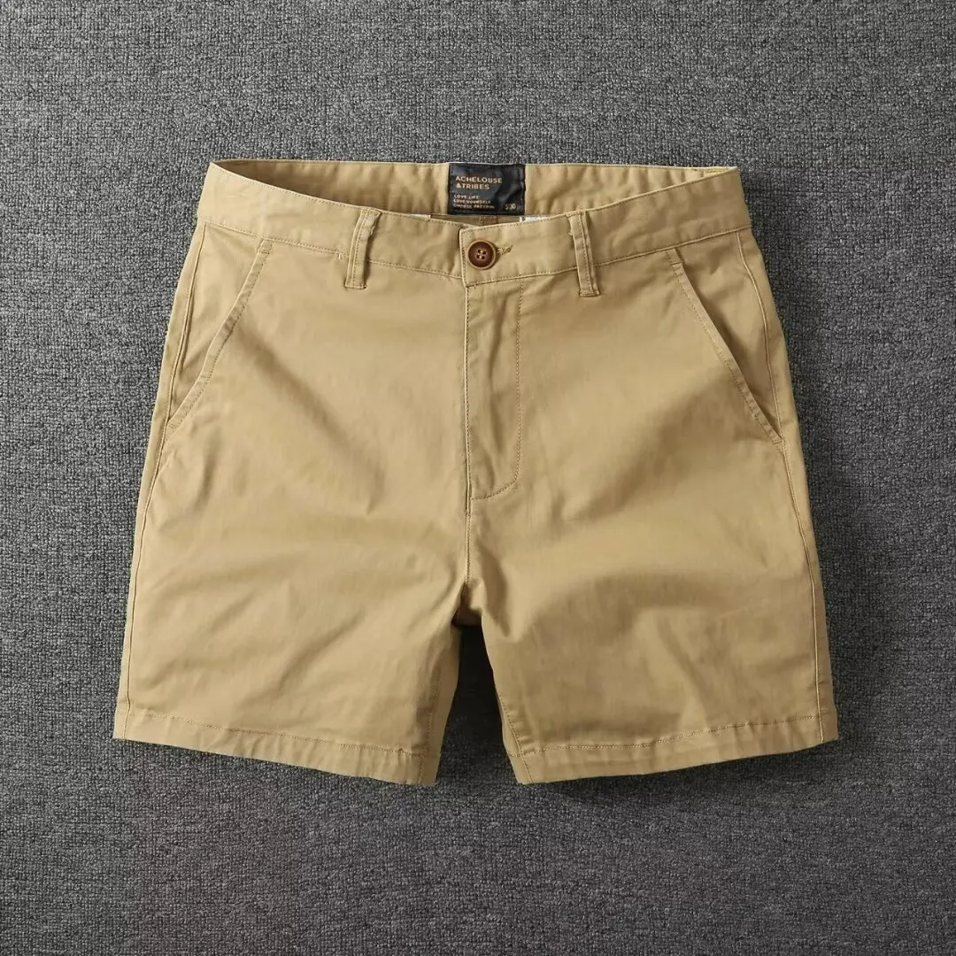 

Men's Summer Thin Casual Slim Workwear orts for Office And Hard Work Wear Resistant Tee Or Four Split Pants