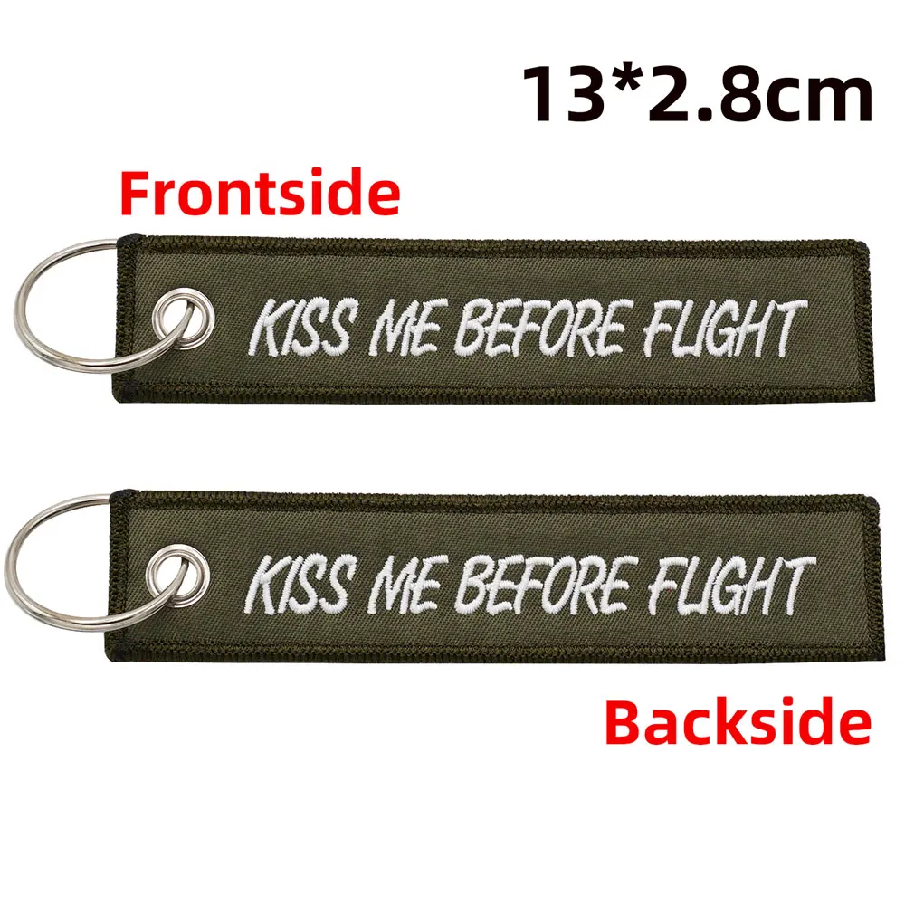 Remove Before Flight Embroidery Airbus Logo Keychain with Keyring for Pilots