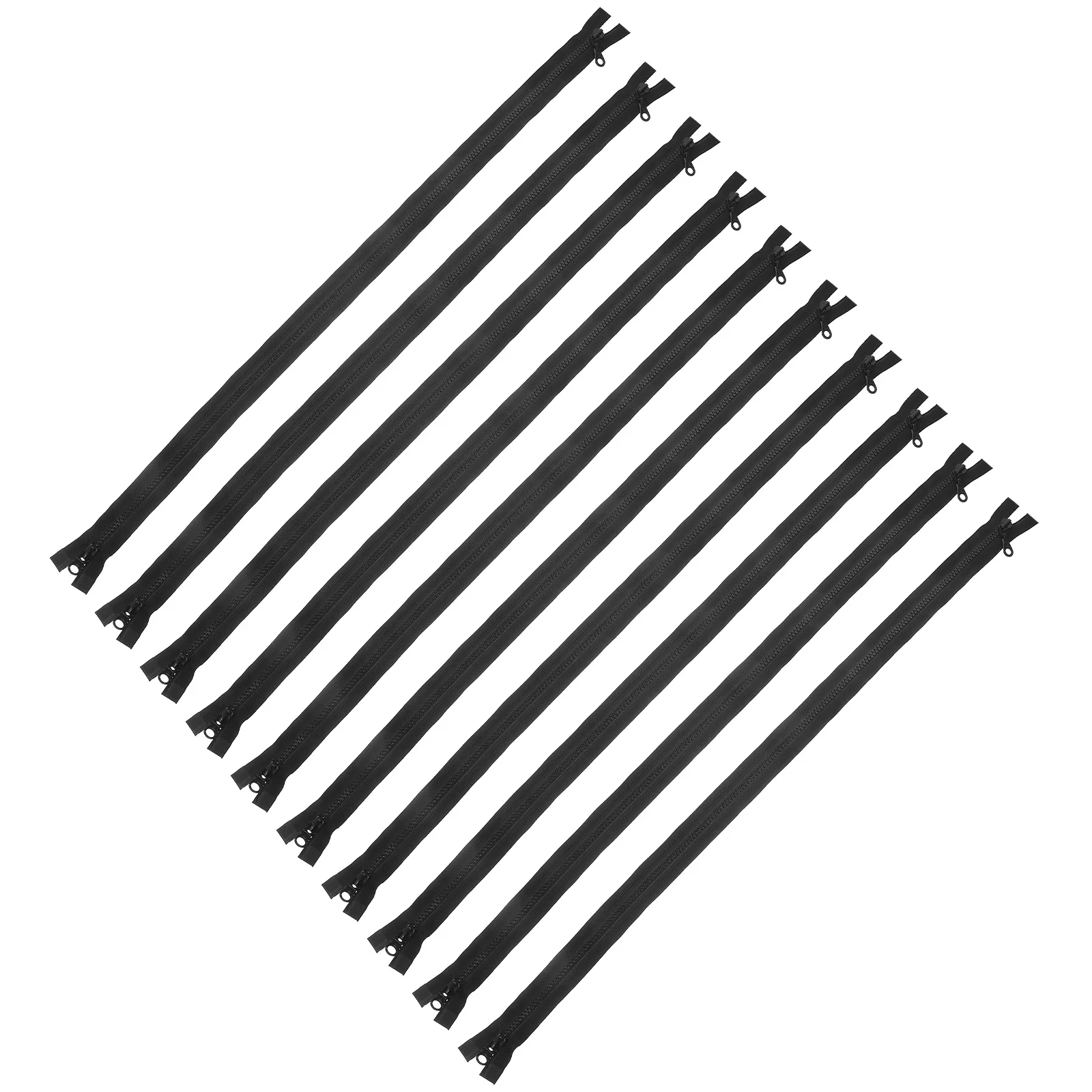 

10pcs Dual Zipper Heads Down Jacket Zippers Separating Replaceable For Clothing Bags Crafts Sewing Multi-Function Household