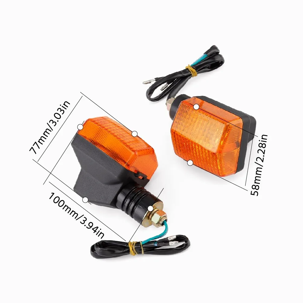 2 زوج بدوره ضوء مؤشر الإشارة يناسب لهوندا NPS50 Ruckus 50 CB750 XR650L XR250L CB125 VTR250 اعتراضية زومر 50 CBR600F