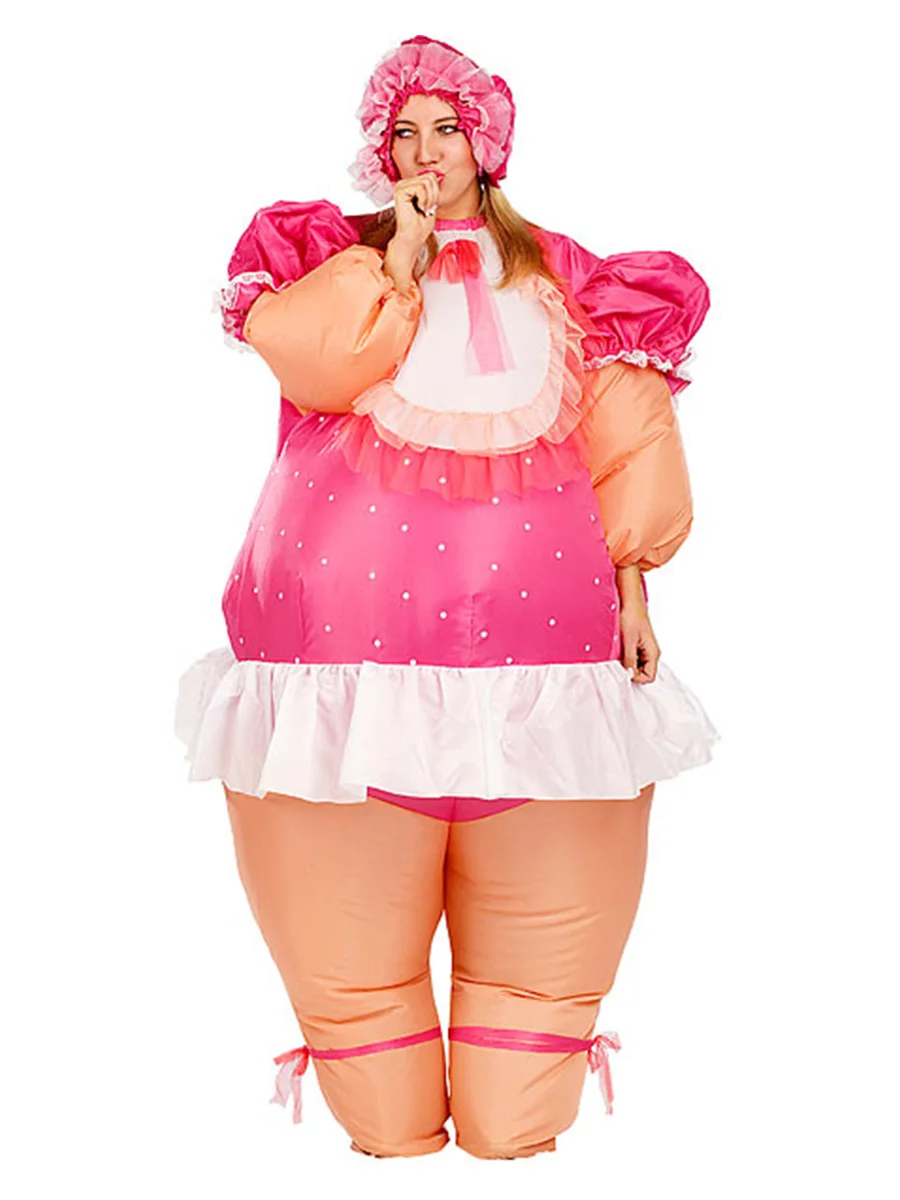 

JYZCOS Baby Doll Inflatable Costume Baby Cosplay Suit Birthday Celebration Party Fancy Dress Air Blown Outfit