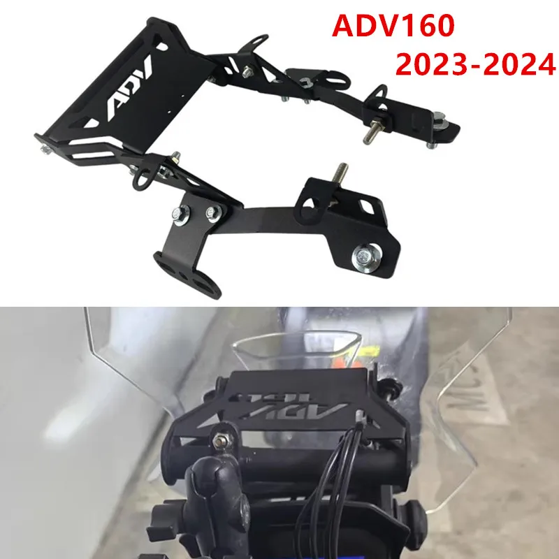

For Honda ADV160 ADV 160 ABS ADV-160 2023-2025 Motorcycle Windshield Bracket Smart Phone GPS Navigation Adapt Integrated Holder
