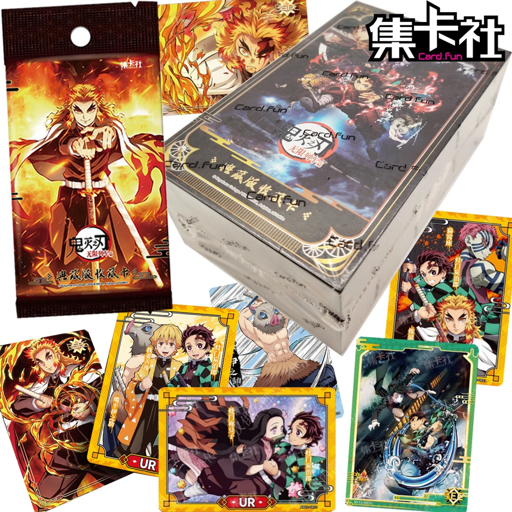 

Card.fun Original Demon Slayer Collection Cards Booster Box Visual Feast Character Unique Art Design Anime Cards Fans Toys Gifts