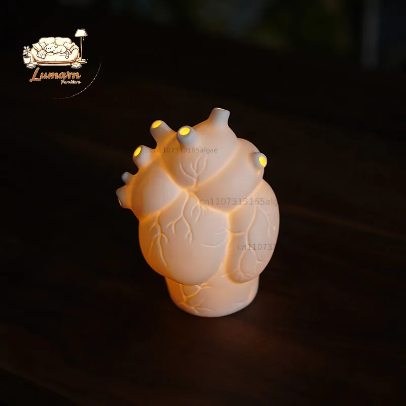 Dark series, exported to Nordic personalized ceramic creative ornaments, abstract art modeling lighting ornaments Halloween