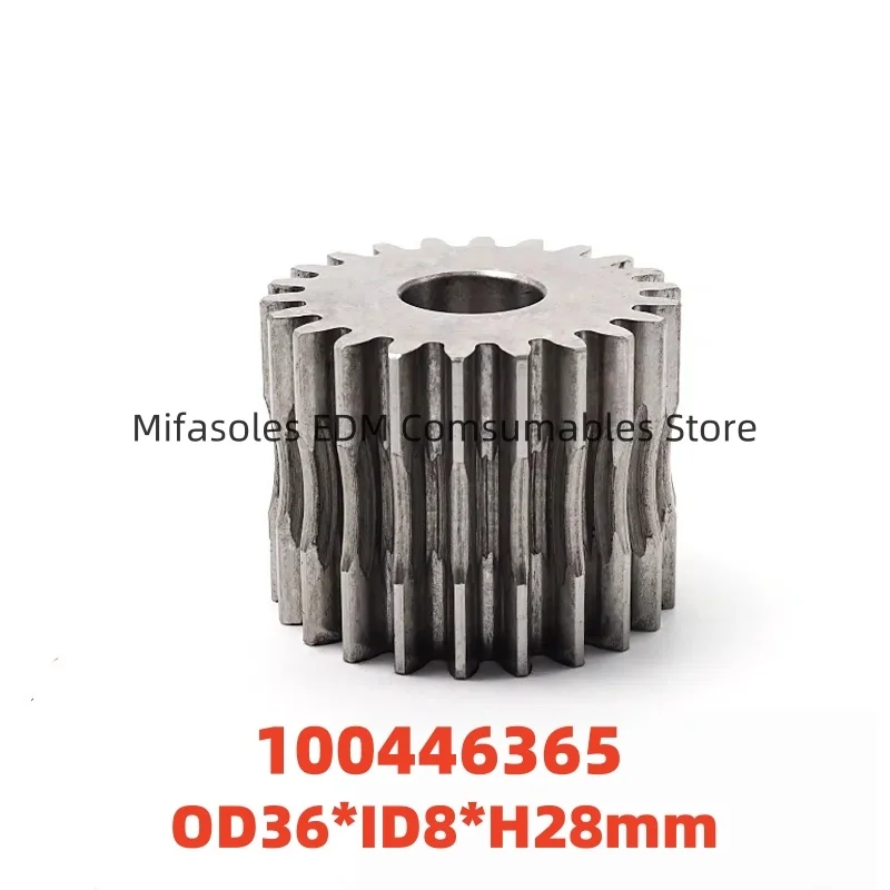 EDM 100446365 Wire Disposal Gear 446.365 Crimp gear wheel OD36*ID8*H28mm for CHARMILLES Wire Cut Machine edm spare parts