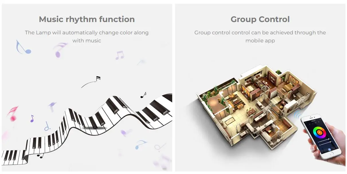 Miboxer WiFi+2.4G LED Controller Single Color Dual White RGB RGBW RGB+CCT SW2 SW5 WL5 Tuya Music APP Voice Control