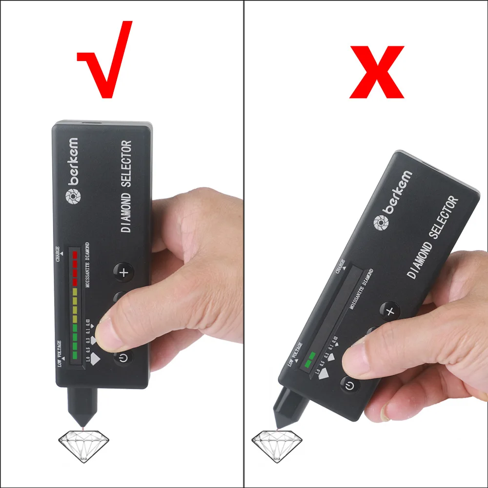 Diamond Selector Pen USB Rechargeable Moissanite Tester High Precision Hardness Tester With UV Light For Gemstone Identification