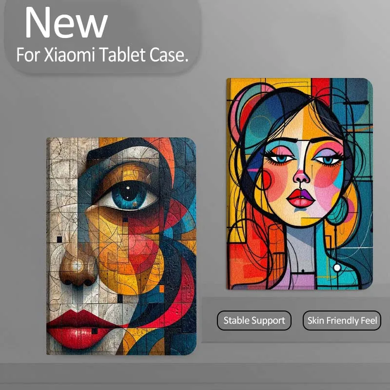 

Fashion Art Women Pattern For Xiaomi Redmi Mi Pad 4 5 6 7 8 K SE Mini Pro Plus Max 10.1 11.2 inch Tablet Case