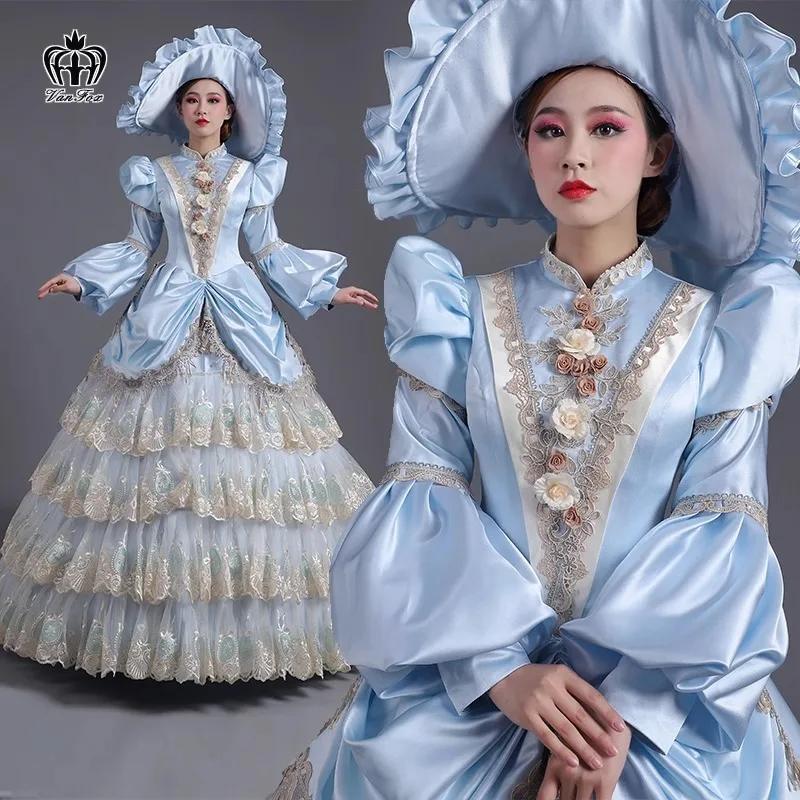 

European Court Fairy Tale Stage Dress Romantic Mary Party Dance Dinner Drama Robe Femme Chic Et Élégante Vestidos Fiesta De Lujo