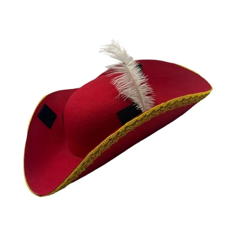 R1we Golden Lace Kids Pirate Cosplay Party Caps élégants pour faire semblant jeu