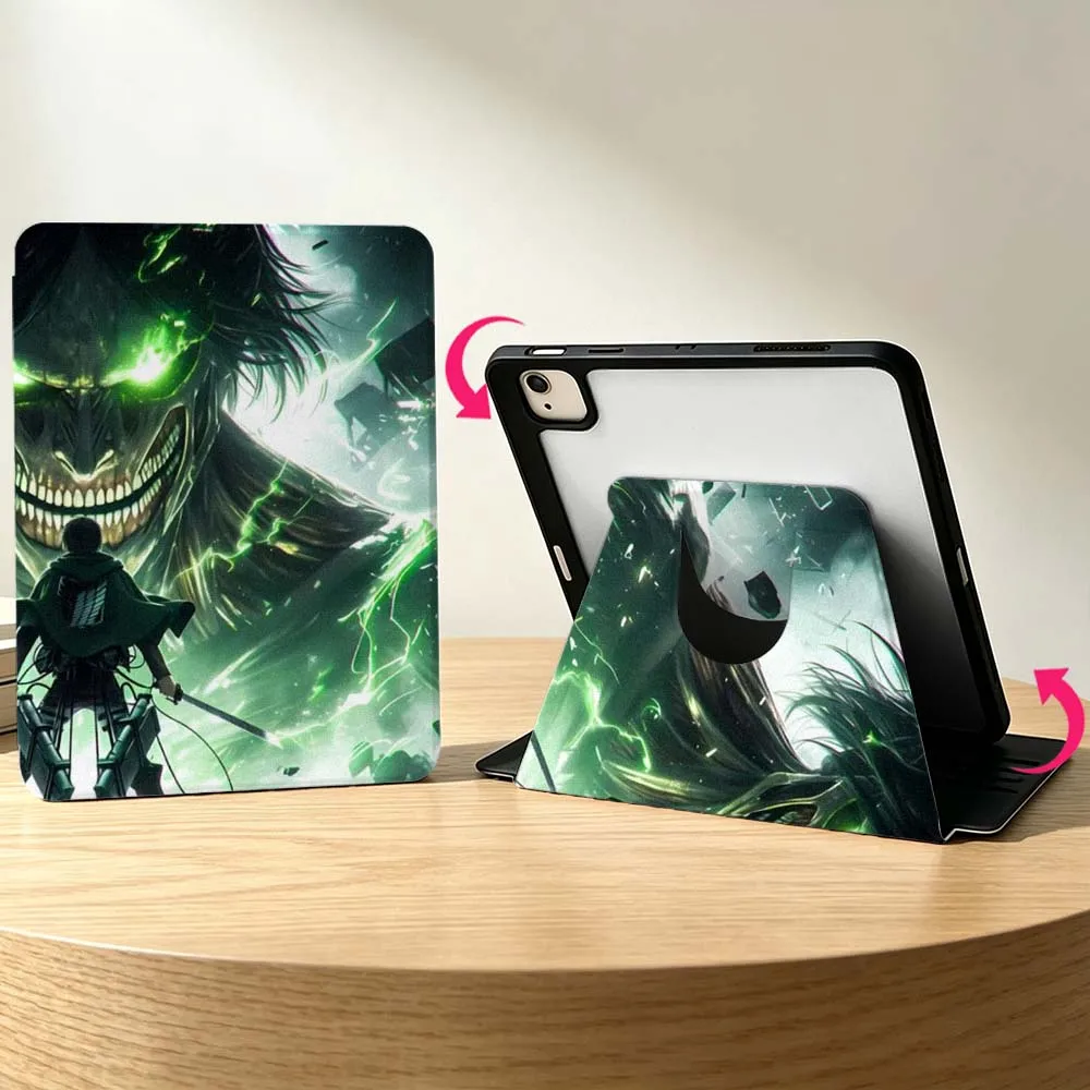 A-Attack on T-Titan Soft For Samsung Galaxy S11 S10 S9 S8 S7 S6 A11 A9 A8 A7 Lite Plus Ultra 360° Rotation Tablet  Case