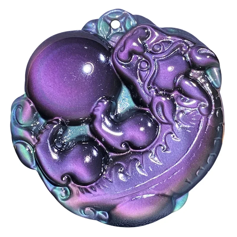 

Черные радужные подвески из натурального камня, подвеска Pixiu, ожерелье на удачу для мужчин и женщин, оптовая продажа ювелирных изделий jourssnow