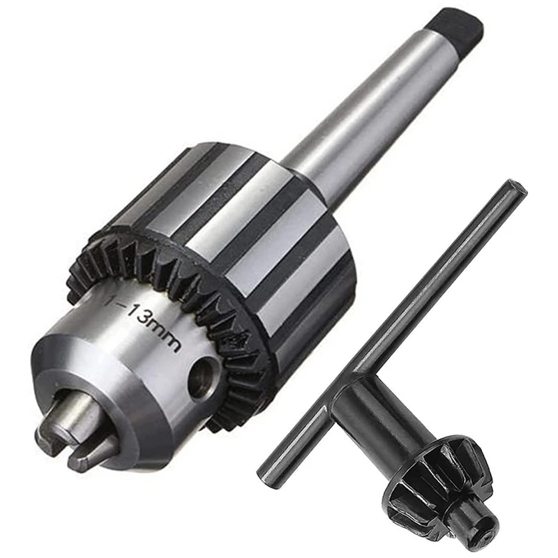 

Heavy Duty Drill Chuck Capacity With MT2 Morse Taper 2 Tool Holder And K32 Key