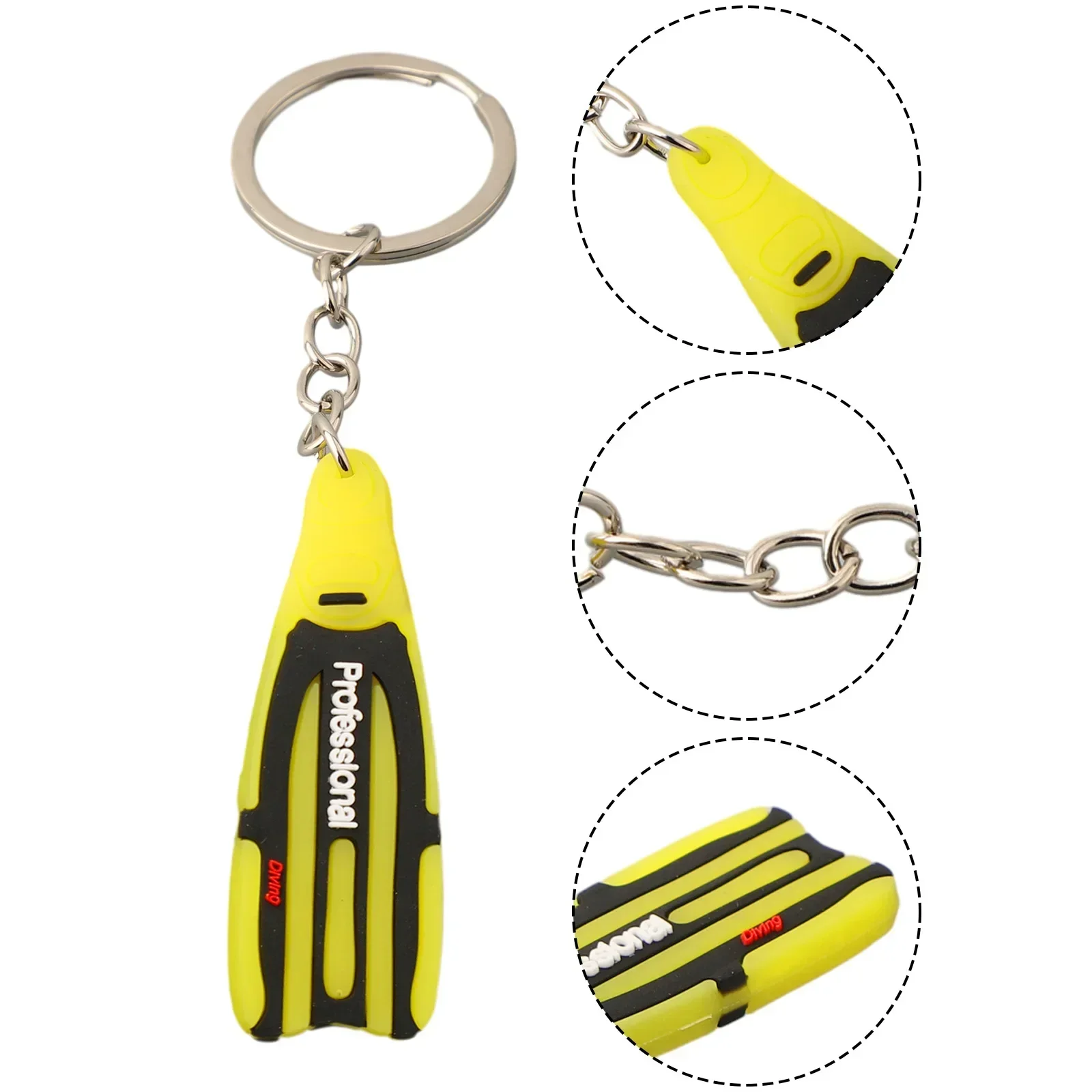 Scuba Diving Fin Key Chain KeyChain Flipper Keyring Diver Diving Gift Scuba Diving Fin Key Chain KeyChain