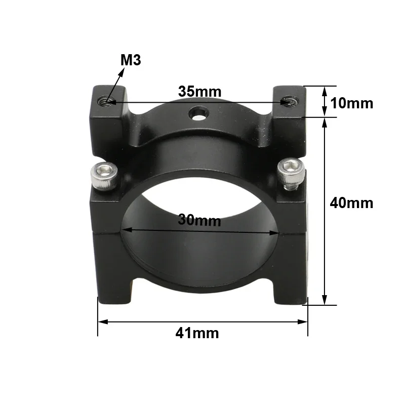 Attache en alliage d'aluminium pour robots volants, pince de tube de 30mm, RC, importateur UAV, train d'atterrissage, cadre de tuyau, pièces de verrouillage en métal, 1 pièce