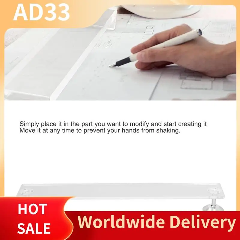 

(Высококачественный) Наклонный мост художника 35 мм, регулируемая высота, полированные края, широкое применение, наклонный мост для рук и запястья Durab