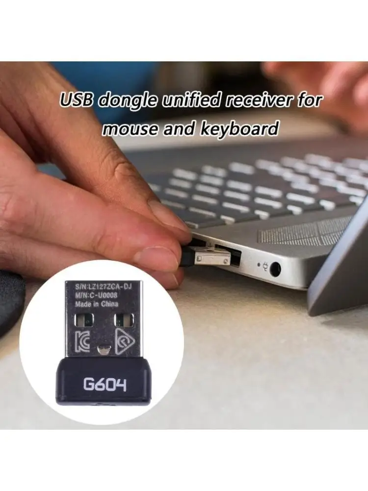 

R53C Удобный для путешествий приемник сигналов мыши, передатчик с защитой от помех, прочная пластиковая металлическая гибридная