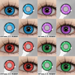 EYESHARE Colored Contact Lenses 2pcs Colorful Contact Lenses Anime Cosplay Contact Eye Lenses Halloween Beauty Makeup Color Lens