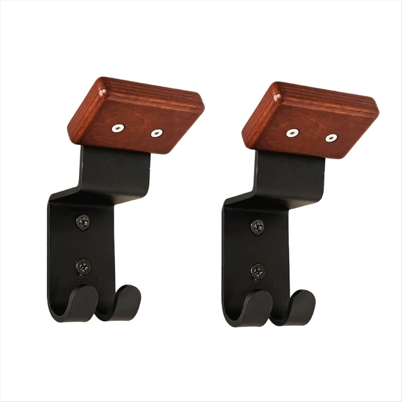 1 Pair Motorcycles Helmets Display Stand Holder Easy Installation Wall Organizers with Utility Hooks for Gear Drop Shipping