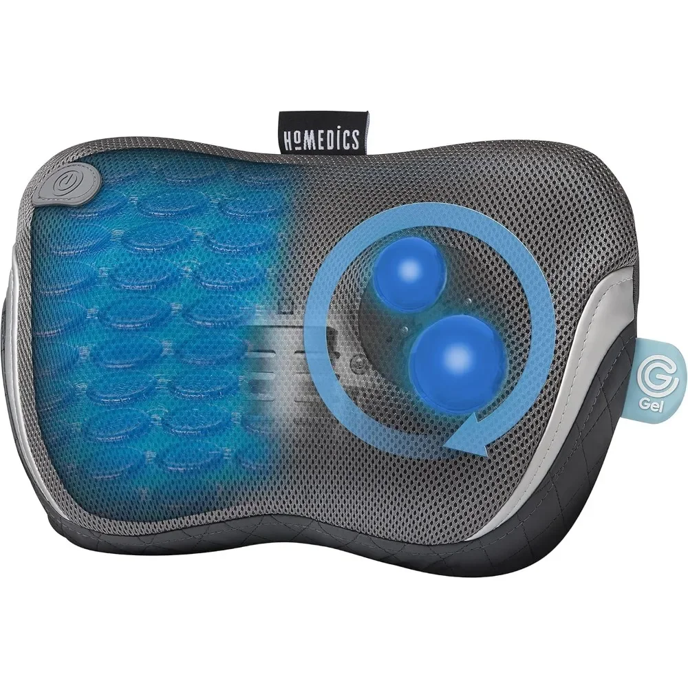 

Gentle Touch Shiatsu Massage Pillow with Heat and Gel Node Technology For Back, Neck, Hamstrings and More,