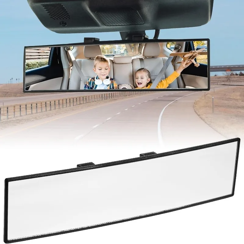 Baby Rear View Mirror,Enlarged Rearview Mirror, Clip-on Wide Angle Rear View, Effectively Reduce Blind Spot for Car SUV Truck
