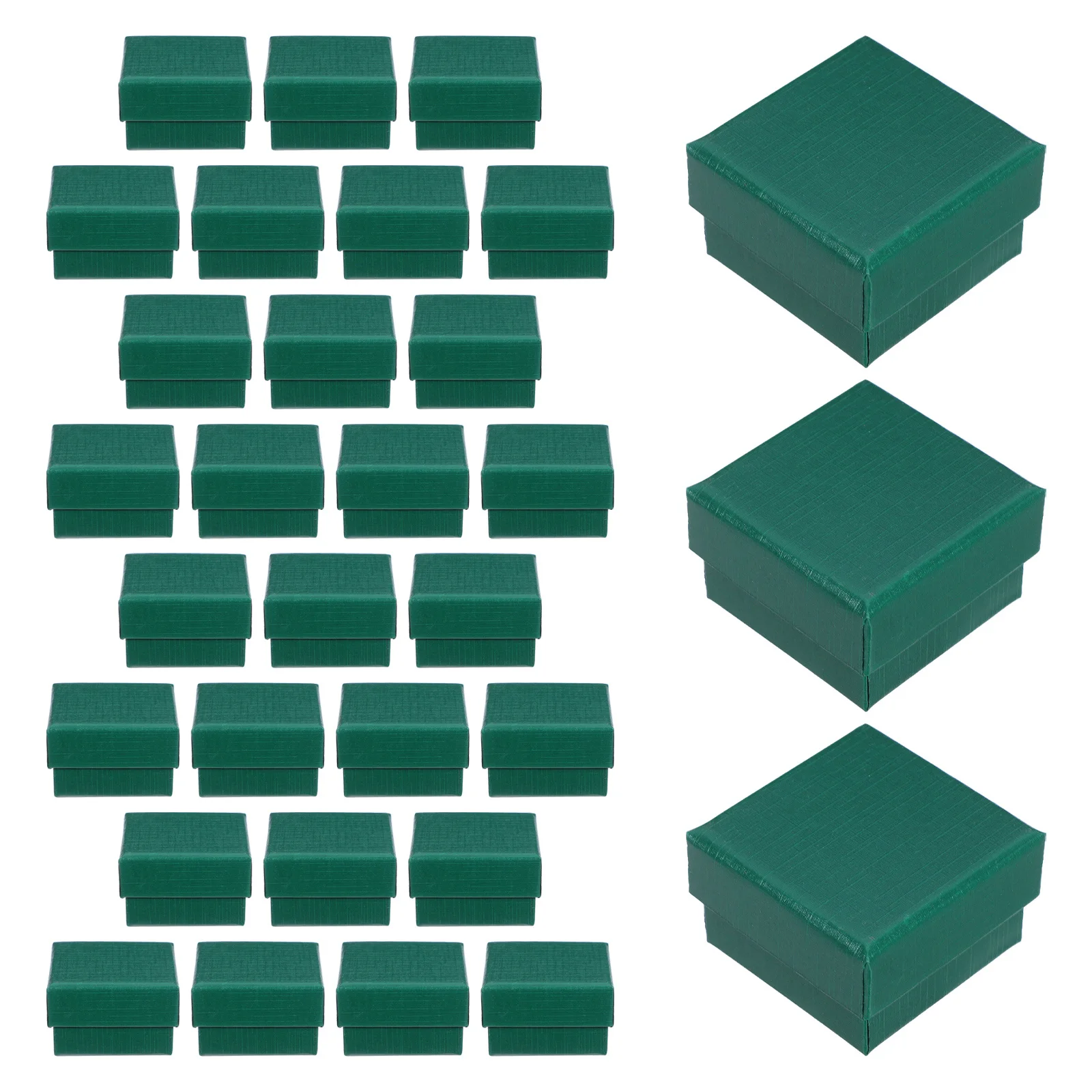 

32 шт. маленькие шкатулки для драгоценностей, мини-зеленый органайзер для путешествий, компактное хранилище для колец, серег, ожерелий, браслетов, шкатулок для драгоценностей оптом