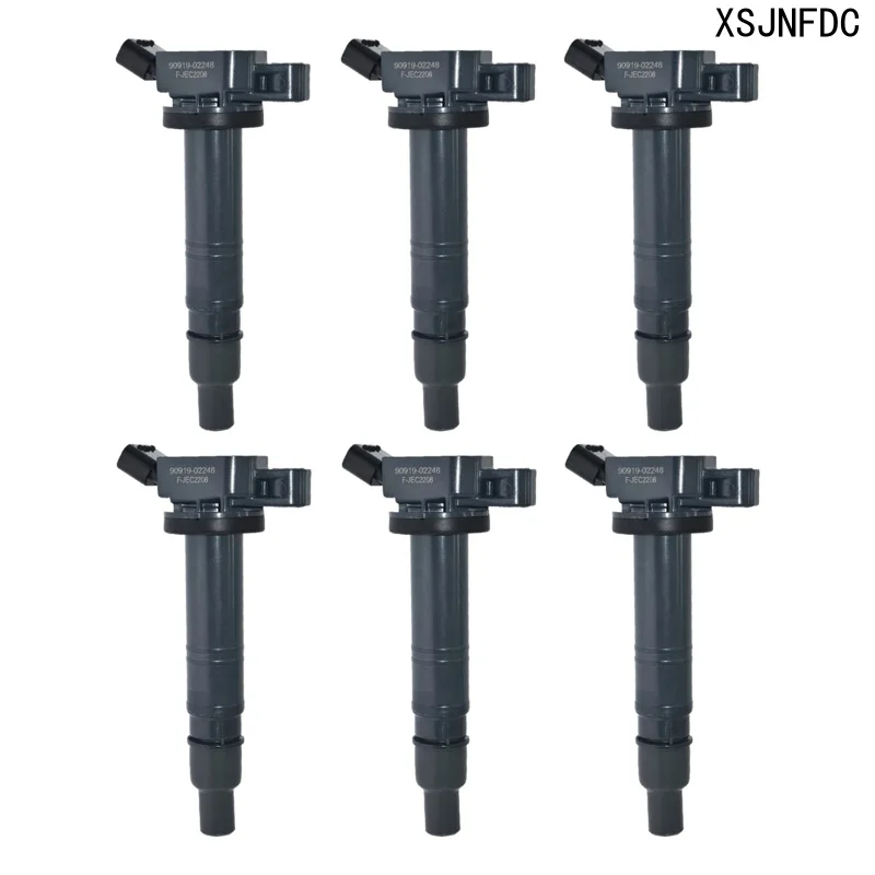 1/4/6PCS 90919-02248 UF495 Ignition Coils for 05-12 Toyota 4Runner Tacoma Scion xB Lexus 4.0L 2.7L Alphard Tundra Camry